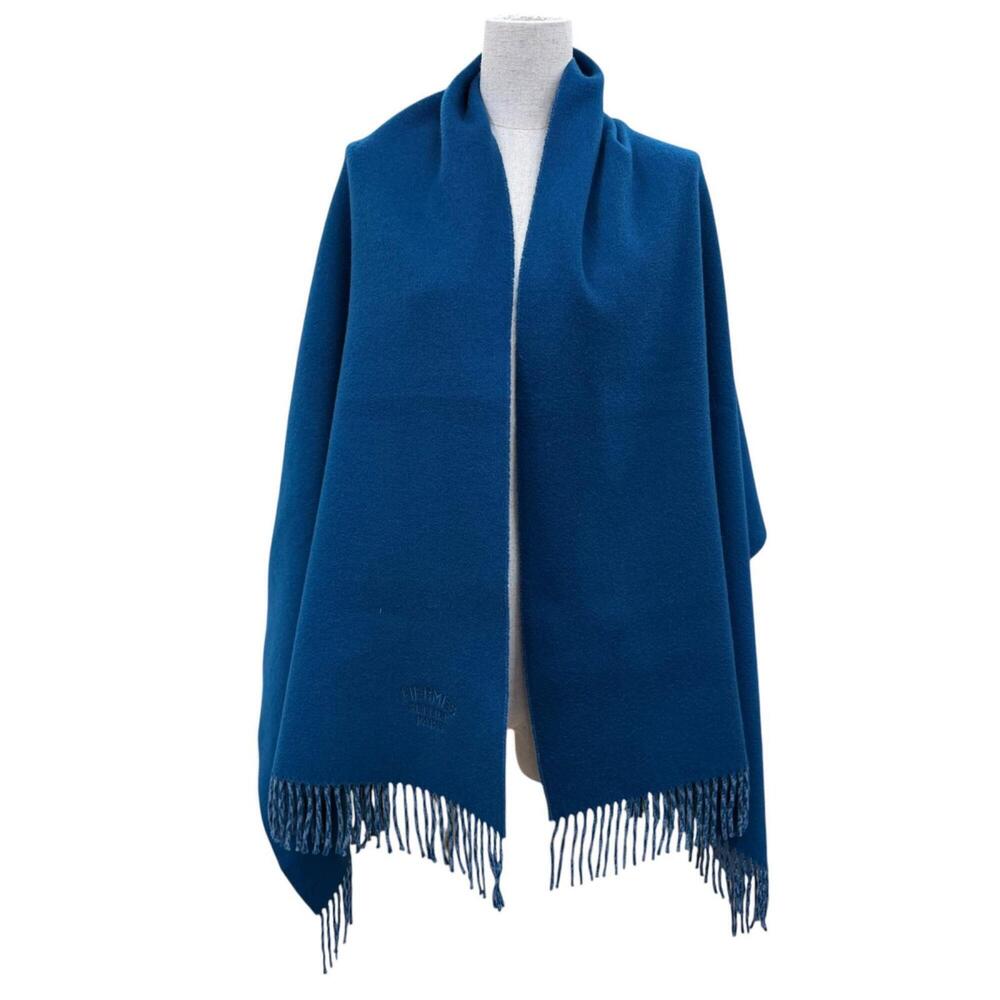 HERMES Blue Scarf - Picture 2 of 8